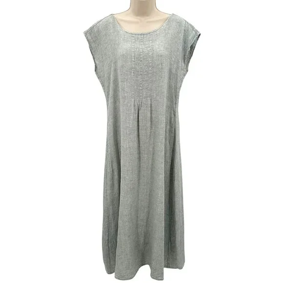 Flax | Dresses | Flax Womens 0 Linen Grayish Blue Pleated Button Details Maxi Dress Size S | Poshmark Flax | Dresses | Flax Womens 0 Linen Grayish Blue Pleated Button Details Maxi Dress Size S | Poshmark